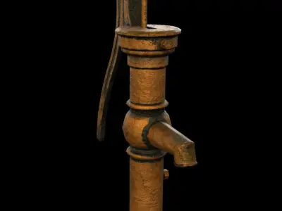 Water Pump - PBR - Textured Low-poly 3D model