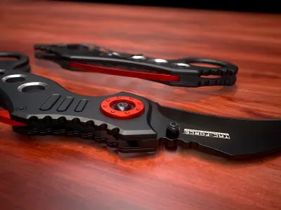 Karambit Knife Tac Force Low-poly 3D model