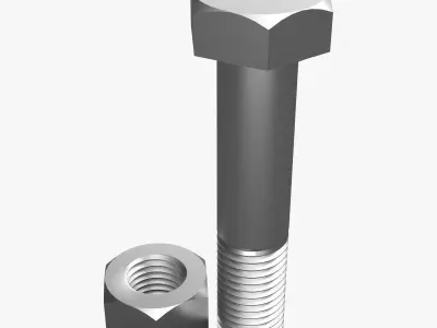 Bolt And Nut Free 3D model