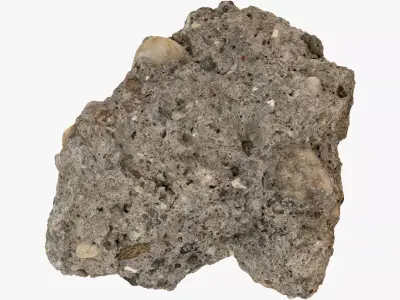 Broken Concrete Piece 02 RAW SCAN 3D model