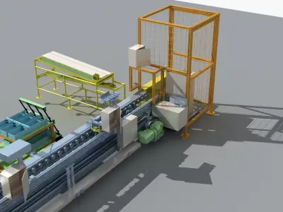 Industrial Equipment 30 - Semi Automated Welding Production  3D model