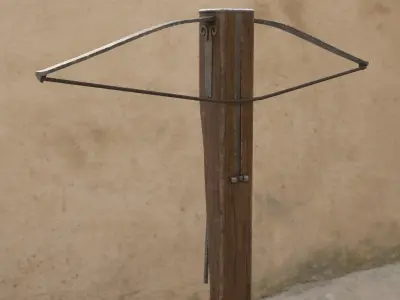 Realistic Medieval Ranged Weapons Low-poly 3D model