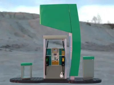 Petrol Pump unit 3D model