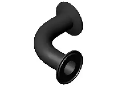 Sanitary Elbow 90 TC 1-2 in 3D model