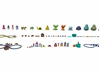 Cartoon toys pack vol 3 3D model