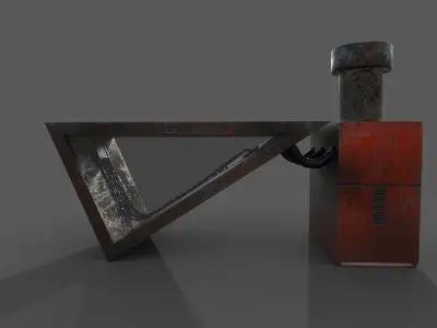 SCIFI Steampunk table Free low-poly 3D model