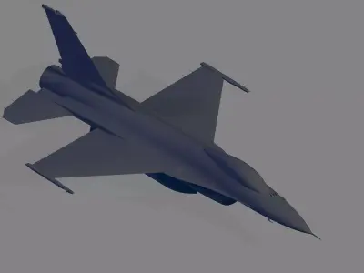 F-16A Block 15 ADF Fighting Falcon 3D model