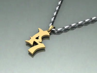 Pendant R-r1 3D print model