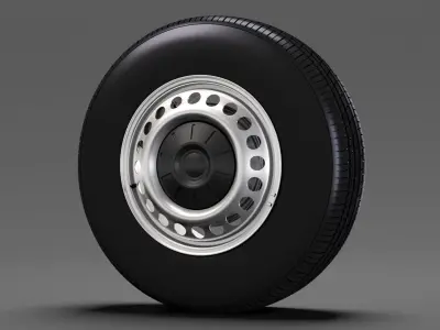 Volkswagen Transporter Van T6 wheel 2017 3D model