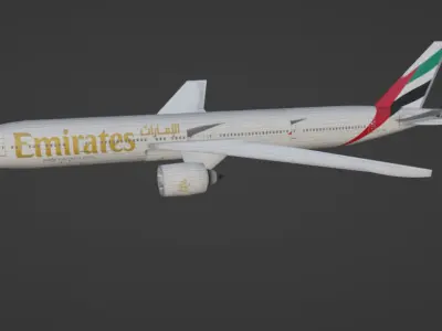 FLY EMIRATES AEROPLANE 3D model