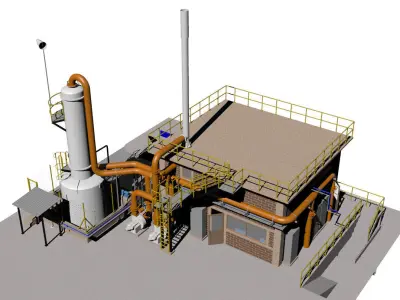 Control chlorine leak Free 3D model