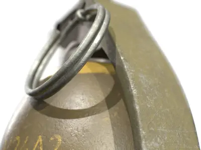 American Frag hand grenade M26 3D model