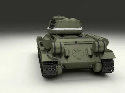 T-34 85 Tank 3D model purchase