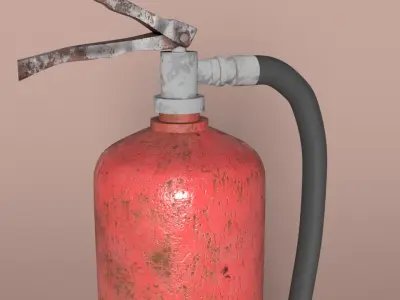 Fire Extinguisher Gameready  Low-poly 3D model Low-poly 3D model