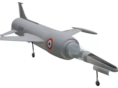 Leduc 022 Low-poly 3D model