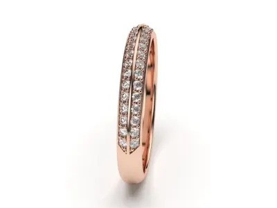 solitaire with ring sizes  8 part S40 3D print model