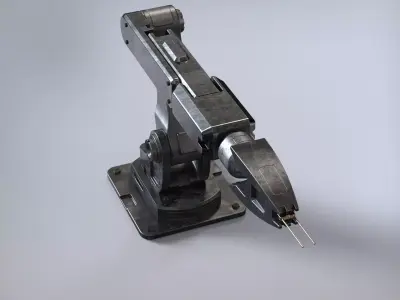 Robotic arm industrial style  welding 3D model