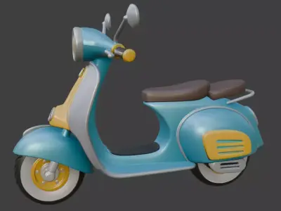 Scooter 3D Model 3D model buy