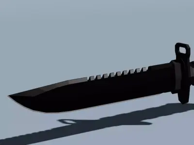CUCHILLO DE SUPERVIVENCIA LOW POLY Free low-poly 3D model