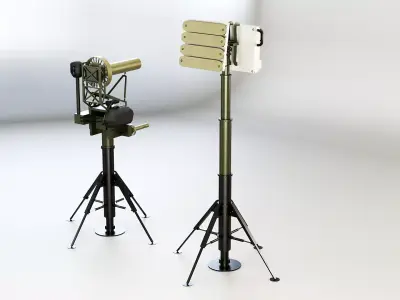 Anti Drone System Low-poly 3D model