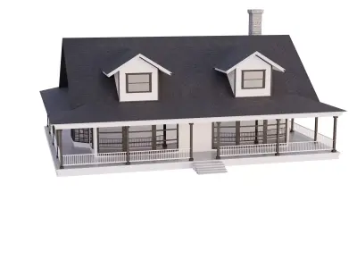 Lakeside House 3D model