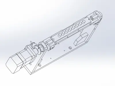 Motor rotation axis 3D model