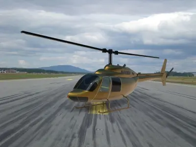 Bell 206 jet ranger 3D model