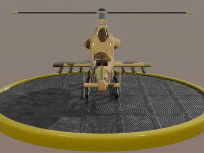 Military Helicopter 3D model