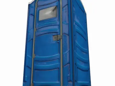 Portable toilet Low-poly 3D model purchase