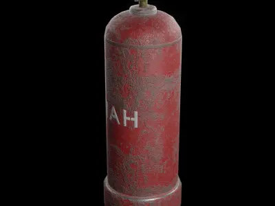 Soviet USSR Gas tank PBR low-poly game-ready  model Low-poly 3D model