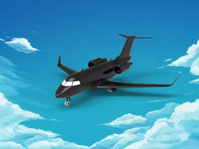 Bombardier Challenger 600 3D print model