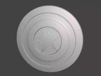 Captain America shield model ready for 3d printing 3D print model