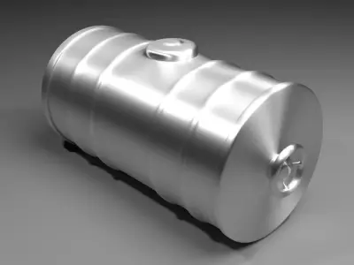 Steel Water Tank 4 3D model