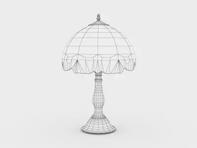 Lowpoly Nouveau Lamp Low-poly 3D model