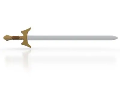 King Sword Low-poly 3D model