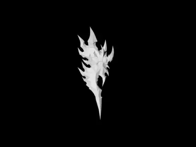 Infernal Battle-Gloves Low-poly 3D model