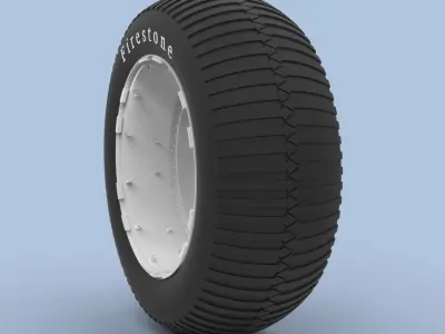 Wheel from monster truck 3D model by 3DTechDesign