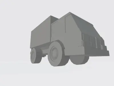 Free Low poly truck  Free 3D model
