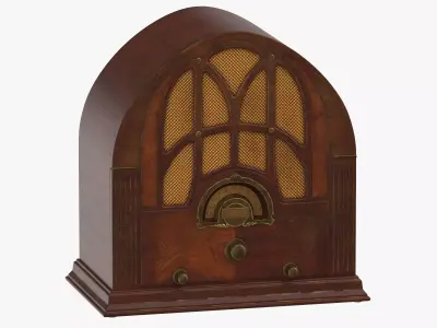 Antique Radio 01 3D model