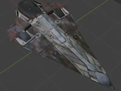 Delta 7 Free low-poly 3D model