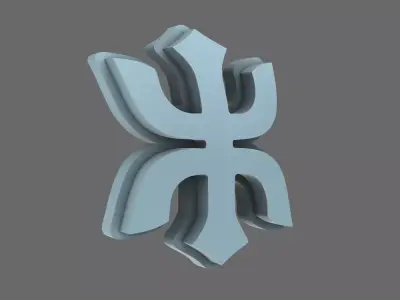 Red Ronin Chapter DV04 Shoulder Symbols 3D print model