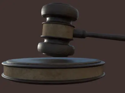 judge hammer 3D model