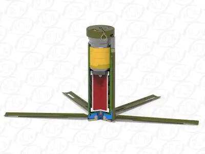 POM 3 Russian fragmentation landmine 3Dprinable moulage 3D model