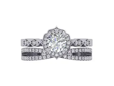 Art Deco Ring 3D print model 26