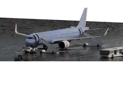  Airbus A321 3D model