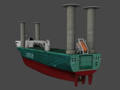 General Cargo E SHIP 1 3D model Low-poly 3D model