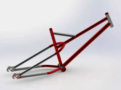 Bicycle frame Free 3D model
