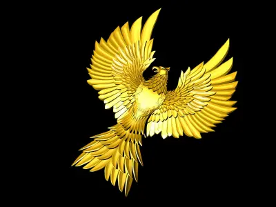 Rare Garuda Bird 3D model
