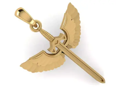 CROSS PENDANT CR179 3D print model