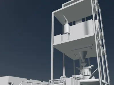 Silo building 2 3D model